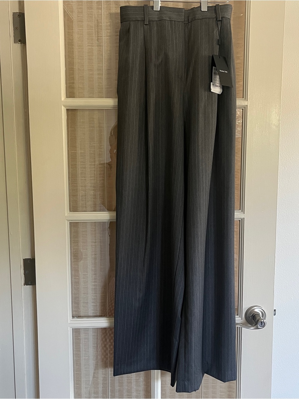 Massimo Dutti Gray Pinstripe Trousers
